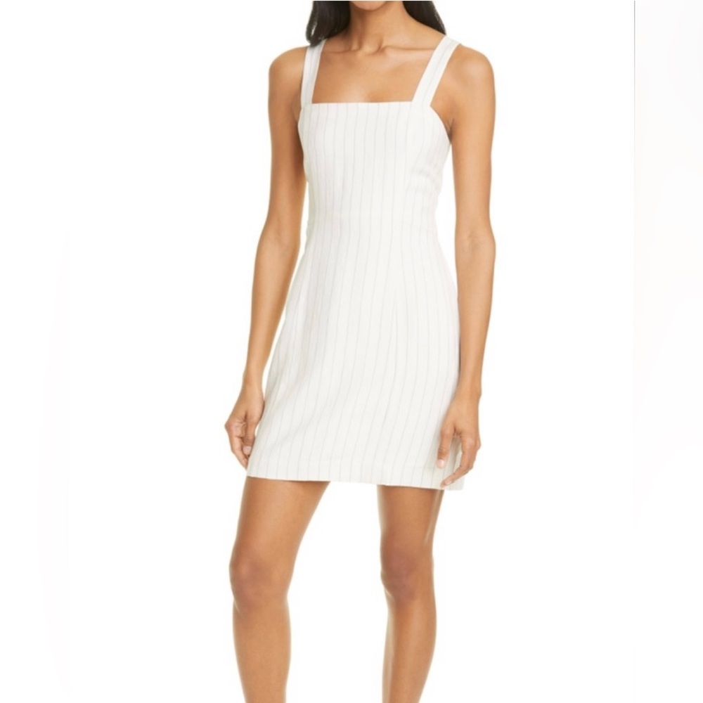 BRAND NEW Club Monaco White Linen Mini Dress